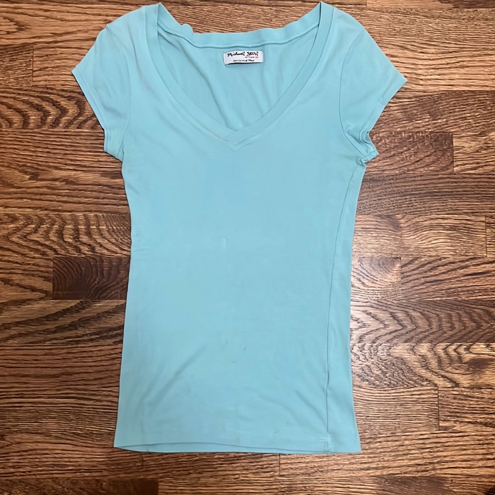 Women’s Michael stars blue v neck t shirt